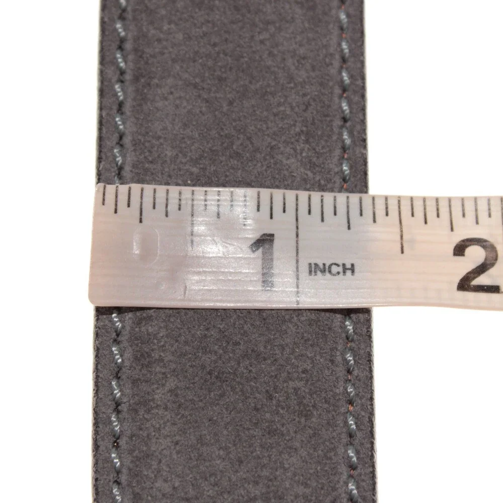Trafalgar NWT Classic Belt Size 85 (34) in Solid Gray Suede Leather
